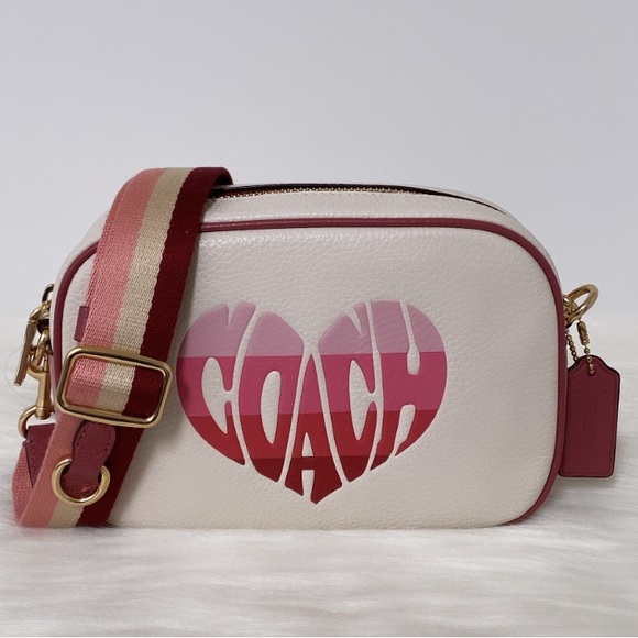 Coach Handbags - NWT💃Coach Mini Jamie Camera Bag With Stripe Heart Motif